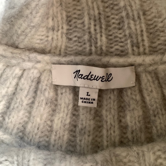 Super cozy gray Madewell Sweater - Picture 6 of 8